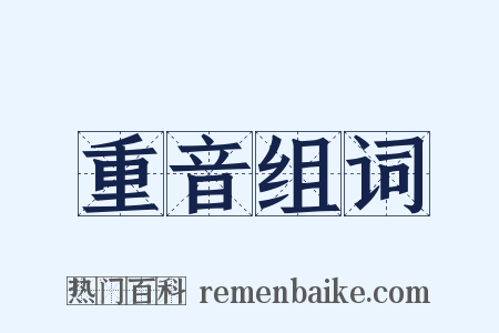 重音组词是什么意思的图片